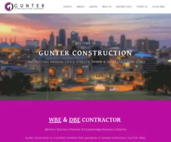 Gunterkc.com(Gunter Construction Company) Screenshot