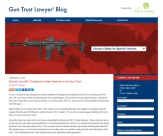 Guntrustlawyer.com(Goldman PLLC) Screenshot