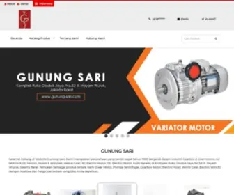 Gunung-Sari.com(Jual Gear Motor & Gearbox Motor) Screenshot