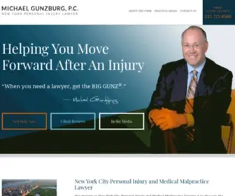 Gunzburglaw.com(NYC Injury Lawyer) Screenshot