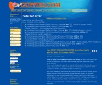 Guppies.com(Your DIRECT INFORMATION SOURCE about show quality guppies) Screenshot