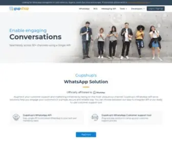 Gupshup.io(Conversational Messaging Platform for Businesses) Screenshot