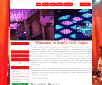 Guptatenthouse.in.net(Gupta tent house) Screenshot