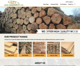 Guptatimber.com(GUPTA TIMBERTRADER PVT. LTD) Screenshot