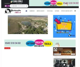 Gurbetcifm.com(Gurbetci Fm 104.5) Screenshot