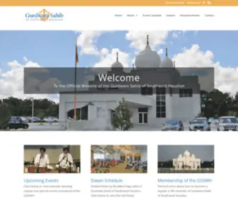 Gurdwaraswh.com(Gurdwara Sahib of SW Houston) Screenshot