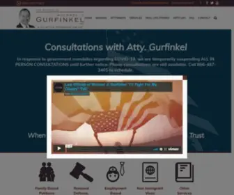 Gurfinkel.com(Law Offices of Atty Michael Gurfinkel) Screenshot