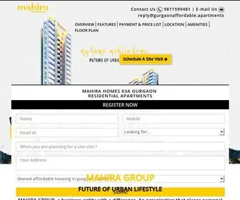Gurgaonaffordable.apartments(MAHIRA HOMES 63A) Screenshot