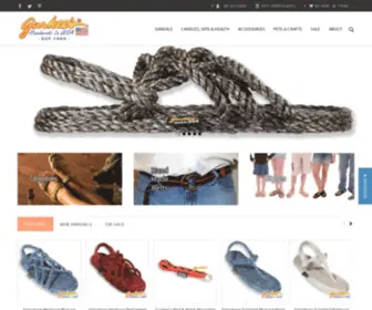 Gurkees.com(Official Gurkee's® Rope Sandals Web Site) Screenshot