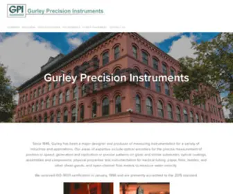 Gurley.com(Gurley Precision Instruments) Screenshot