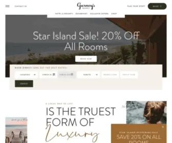 Gurneysresorts.com(Gurney's Resorts) Screenshot