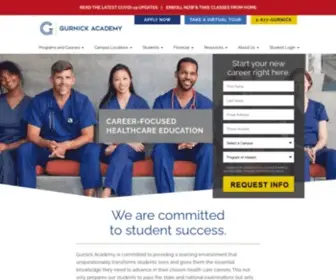 Gurnick.edu(Allied Health Schools CA) Screenshot
