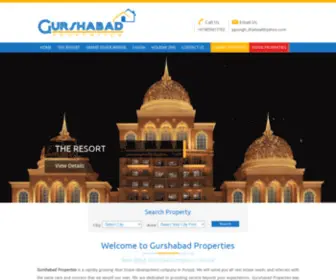 Gurshabadproperties.com(Real estate agents in patiala) Screenshot