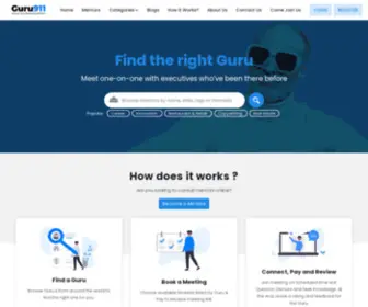 Guru911.org(The Leading Platform for Guru) Screenshot