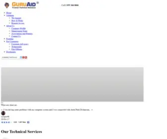 Guruaid.ca(Technical Support for Major Third Party Brands by GuruAid) Screenshot