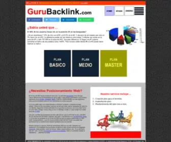 Gurubacklink.com(Posicionamiento Web) Screenshot