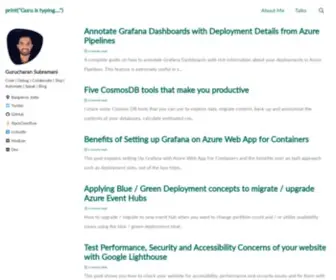 Gurucharan.in(Gurucharan Subramani) Screenshot