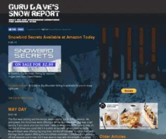 Gurudavepowers.com(Daily Ski and Snowboard Conditions for Snowbird and Alta) Screenshot