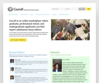 Gurufi.com(Admissions Essay Editing) Screenshot