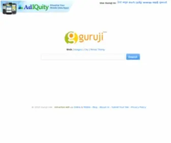 Guruji.com(The Indian search engine) Screenshot