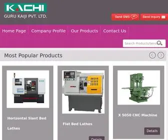 Gurukaiji.com(CNC Lathe Machine Manufacturer) Screenshot