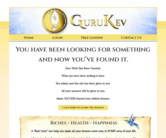 Gurukev.com(Kevin Trudeau) Screenshot