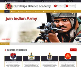 Gurukripadefenceacademy.com(Gurukripa Defence Academy) Screenshot