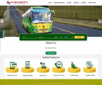 Gurukrupabus.in(Gurukrupa Travels) Screenshot