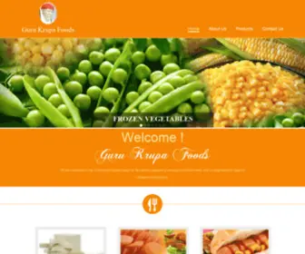 Gurukrupafoods.com(Guru Krupa Foods) Screenshot