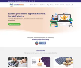 Gurukulmantra.com(Professional Courses) Screenshot