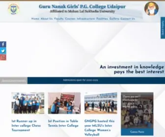 Gurunanakgirlscollege.com(Guru Nanak Girls Pg College) Screenshot