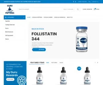 Gurupeptides.com(Guru Peptides) Screenshot