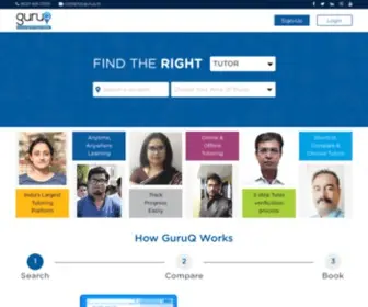 Guruq.in(India's best tutoring platform) Screenshot