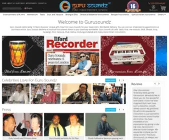 Gurusoundz.com(Gurusoundz offers you a wide range of Indian musical instruments to choose from and) Screenshot