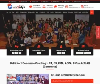 Guruvidya.co.in(Ca coaching in delhi) Screenshot