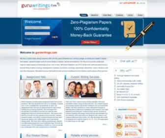 Guruwritings.com(Get an A) Screenshot