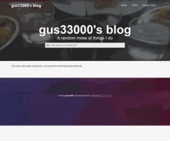 Gus33000.me(This site) Screenshot