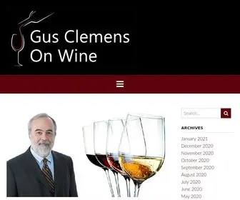 Gusclemensonwine.com(Gus Clemens on Wine) Screenshot