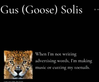 Gusgoose.com(Gus (Goose) Solis) Screenshot