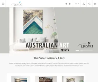 Gusha.com.au(Coastal Photos to Decorate Office & Home) Screenshot