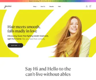 Gussihair.com(Keratin Hair Treatment) Screenshot