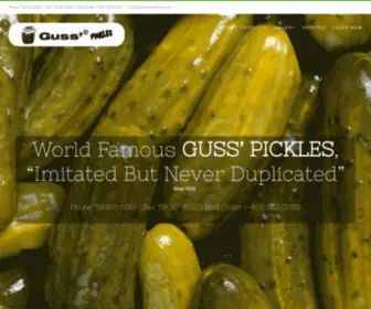 Gusspickle.com(Imitated but never duplicated) Screenshot