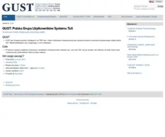 Gust.org.pl(Polska Grupa Użytkowników Systemu TeX) Screenshot