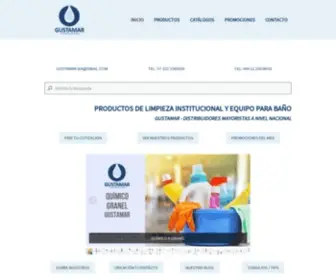 Gustamar.com.mx(Productos De Limpieza y Equipo para baño) Screenshot