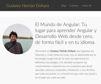 Gustavodohara.com(El Mundo de Angular) Screenshot