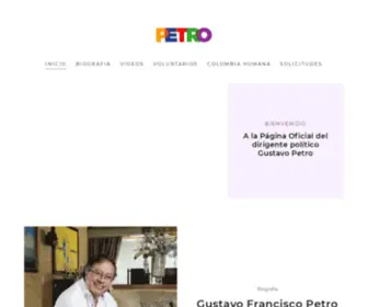 Gustavopetro.com.co(GUSTAVO PETRO) Screenshot
