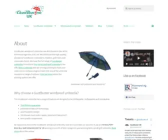 Gustbusteruk.com(GustBuster umbrella) Screenshot