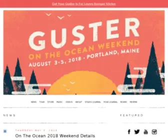 Guster.com(Guster is a band. Guster) Screenshot