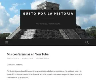 Gustoporlahistoria.com(Gusto por la historia) Screenshot