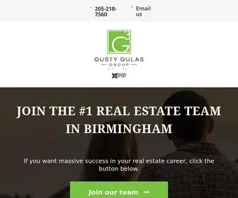 Gustygulascareers.com(Gusty Gulas Group brokered by eXp Realty) Screenshot